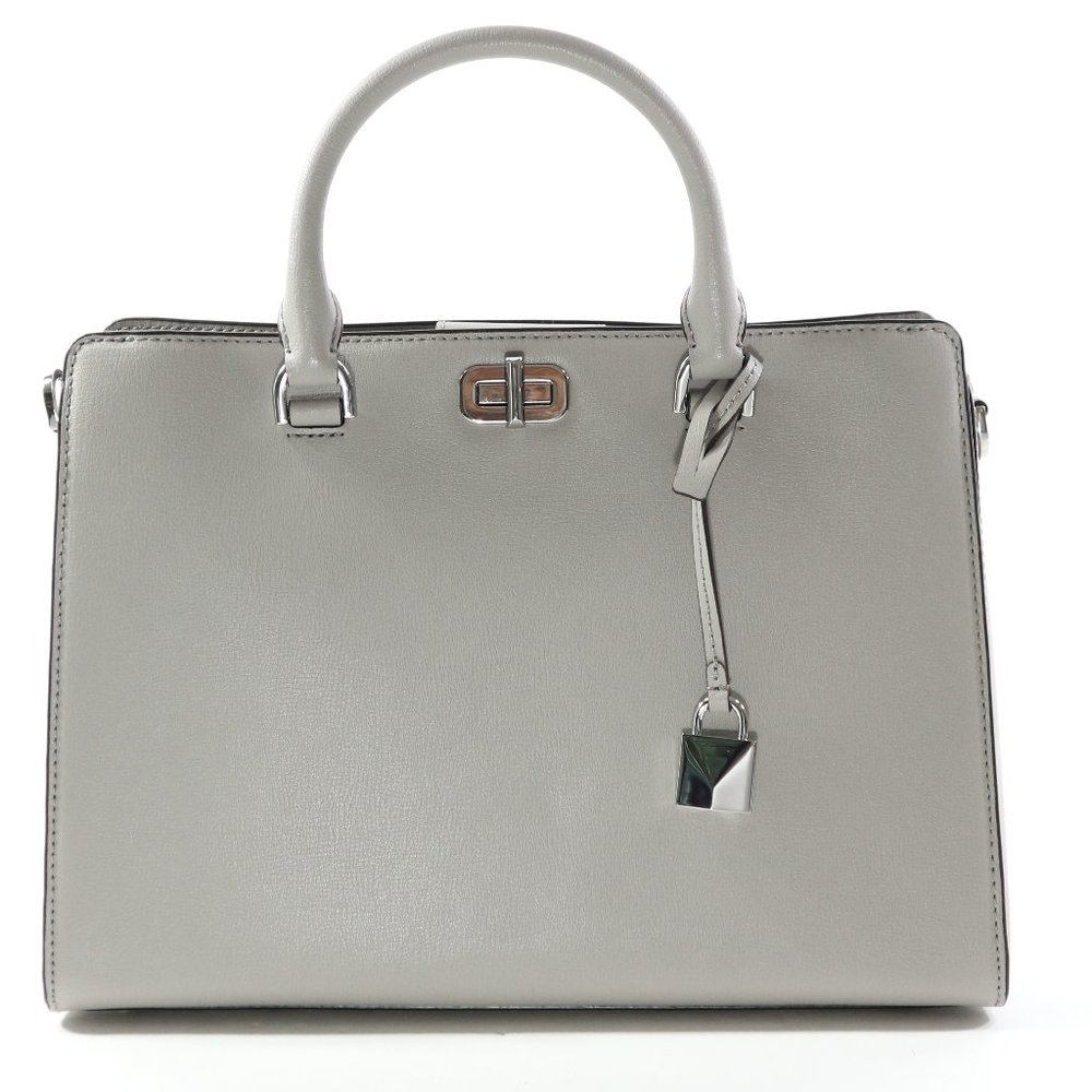 Michael Kors SYLVIE Large Satchel Leather Tote Bag
